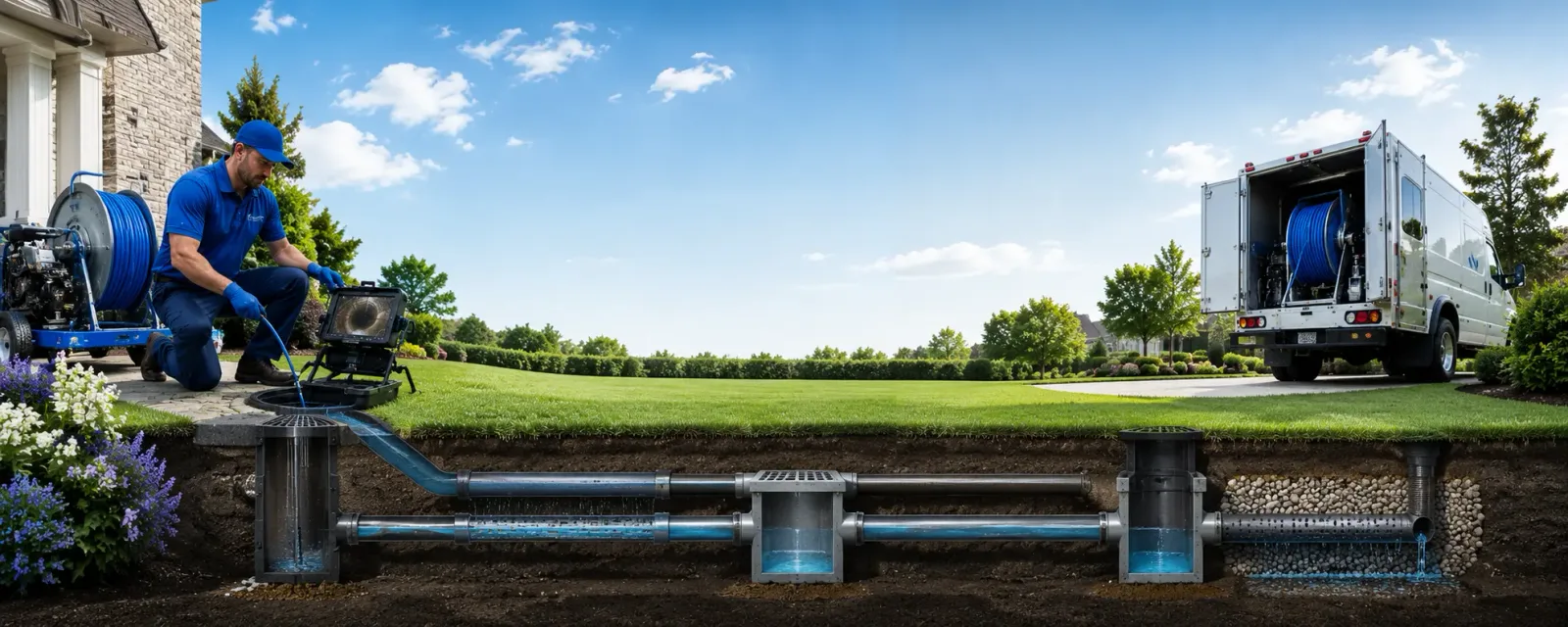 Outdoor drain cleaning information for Dewitt, IL
